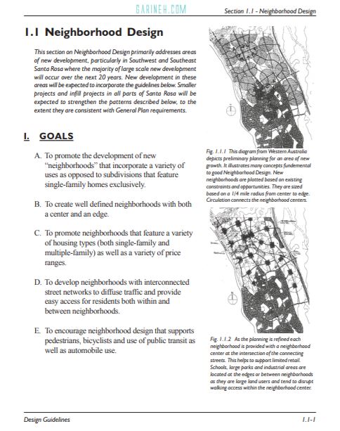 طراحی مرکز محله به زبان لاتین با فرمت PDF