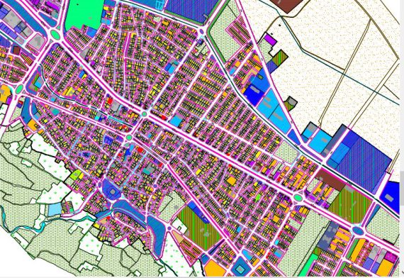 نقشه کاربری اراضی شهر تیران
