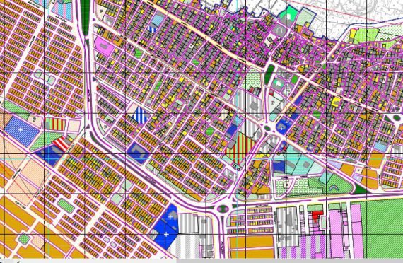 نقشه کاربری اراضی شهر خور