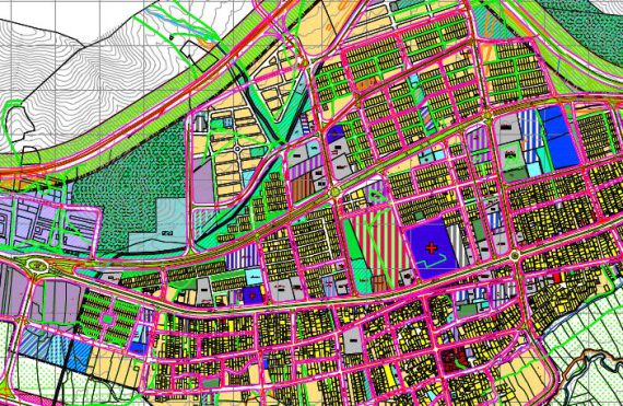 نقشه کاربری اراضی شهر داران